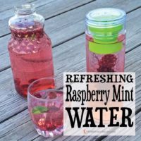 Refreshing Raspberry Mint Water