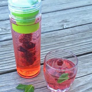 Refreshing Raspberry Mint Water