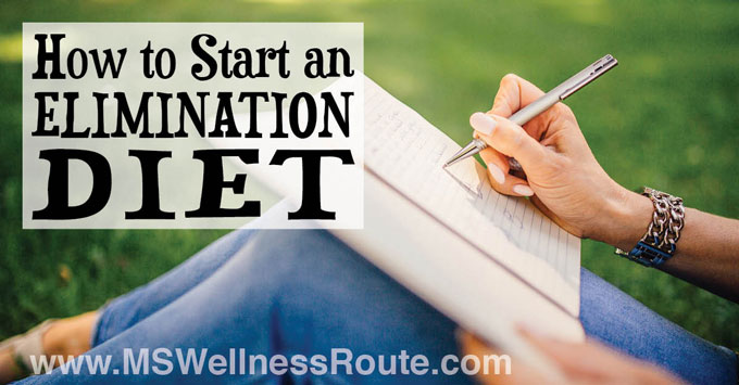 Woman writing in notebook with overlay: How to Start an Elimination Diet