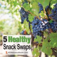 Grapevine with overlay: 5 Healthy Snack Swaps