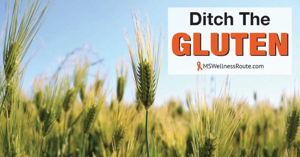 A wheat field with overlay: Ditch the Gluten