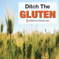 Wheat field with overlay: Ditch the Gluten