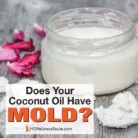 Jar of coconut oil with overlay Does Your Coconut Oil Have Mold?