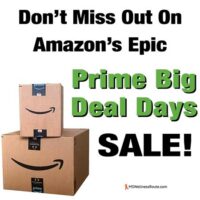 Amazon boxes with text: Don't Miss Out On Amazon's Epic Prime Big Deal Days Sale!