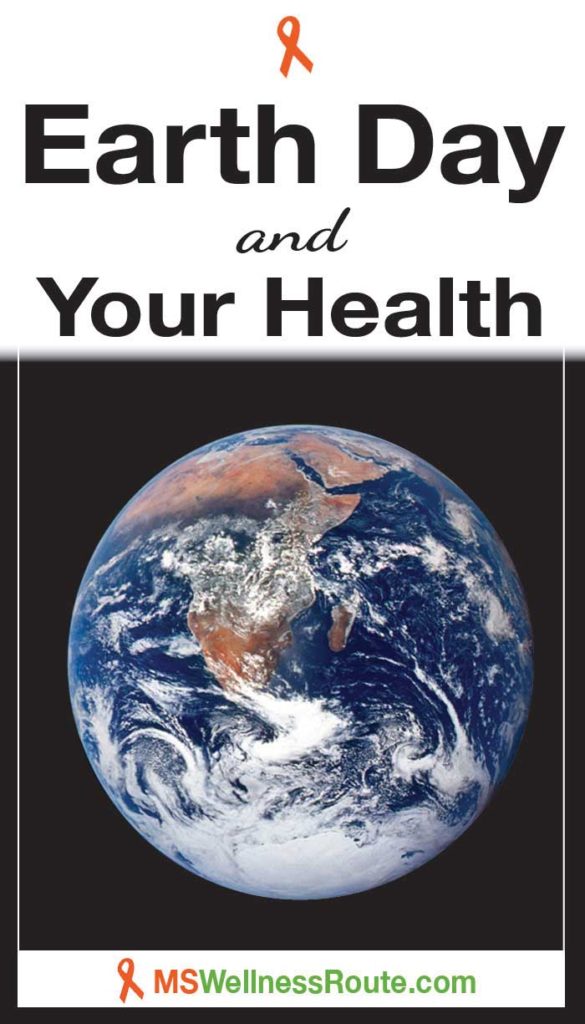 Picture of Earth with headline: Earth Day and Your Health