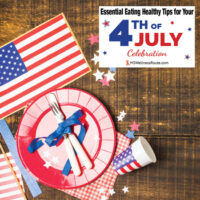 4th of July decorations with overlay: Essential Eating Healthy Tips for Your 4th of July Celebration