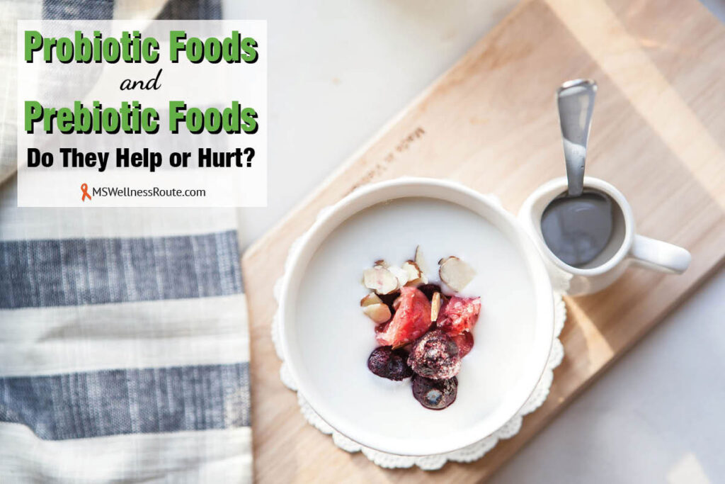 Coconut yogurt with overlay: Probiotic Foods & Prebiotic Foods Do The Help or Hurt