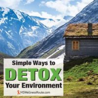 Cabin in the snowy mountains with overlay: Simple Ways to Detox Your Environment