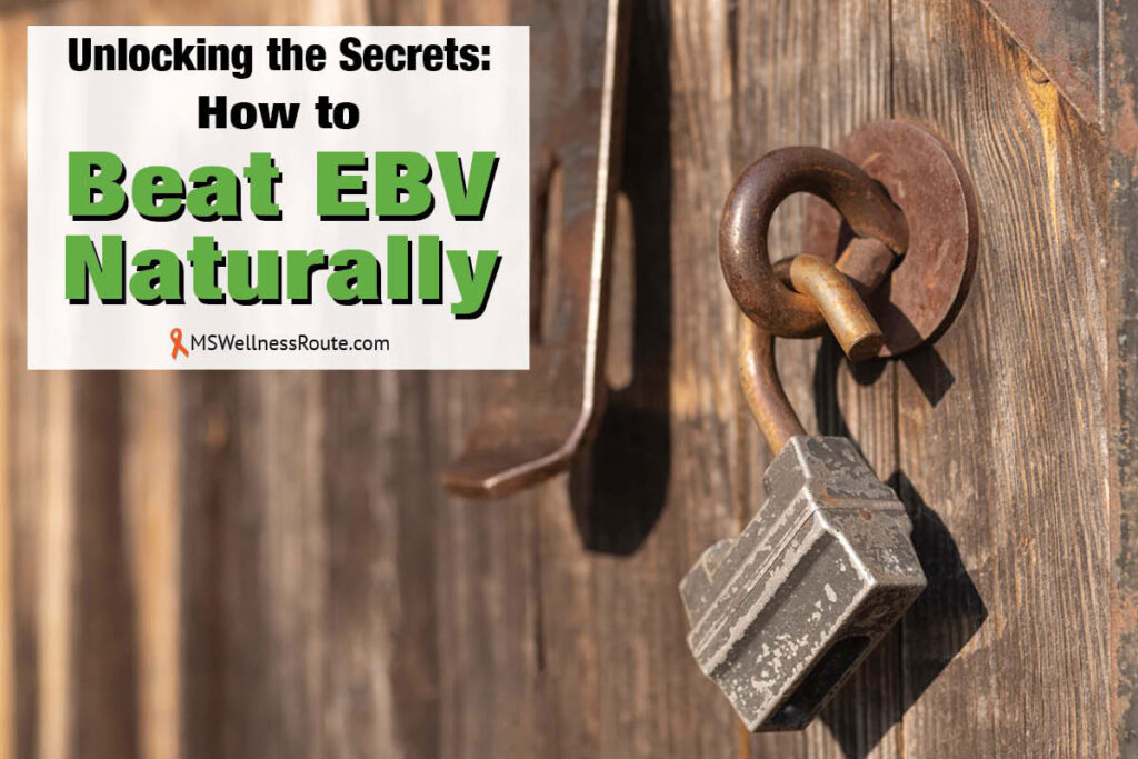 Rusty lock hanging on old gate with overlay: Unlocking the Secrets: How to Beat EBV Naturally