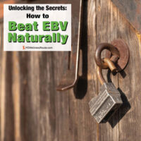 Rusty lock hanging on old gate with overlay: Unlocking the Secrets to Beat EBV Naturally