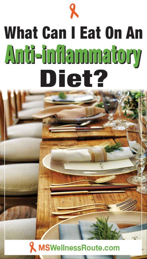 Nice dinner setting with headline: What can I eat on an anti-inflammatory diet?