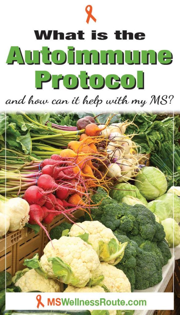 Assorted vegetable with headline: What is the autoimmune protocol and how can it help with my MS?