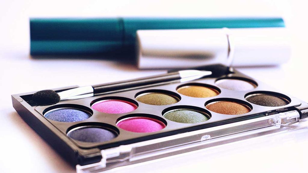 Colorful cosmetics.